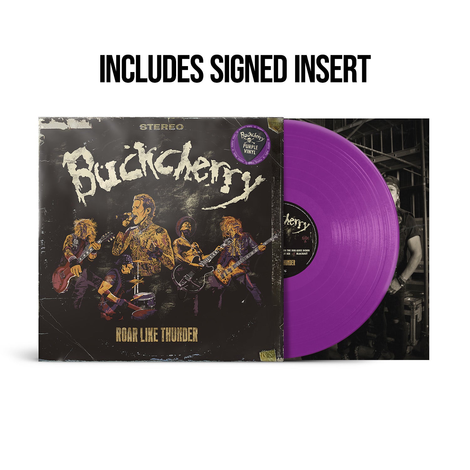 Buckcherry "Roar Like Thunder" Purple Vinyl w/ Signed Photocard & Download - PRE-ORDER