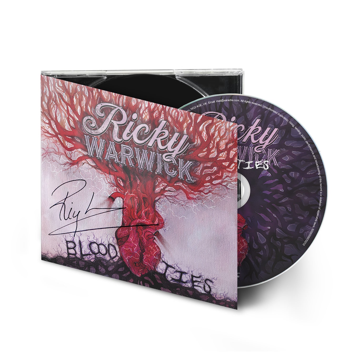 Ricky Warwick "Blood Ties" Signed Digipak CD