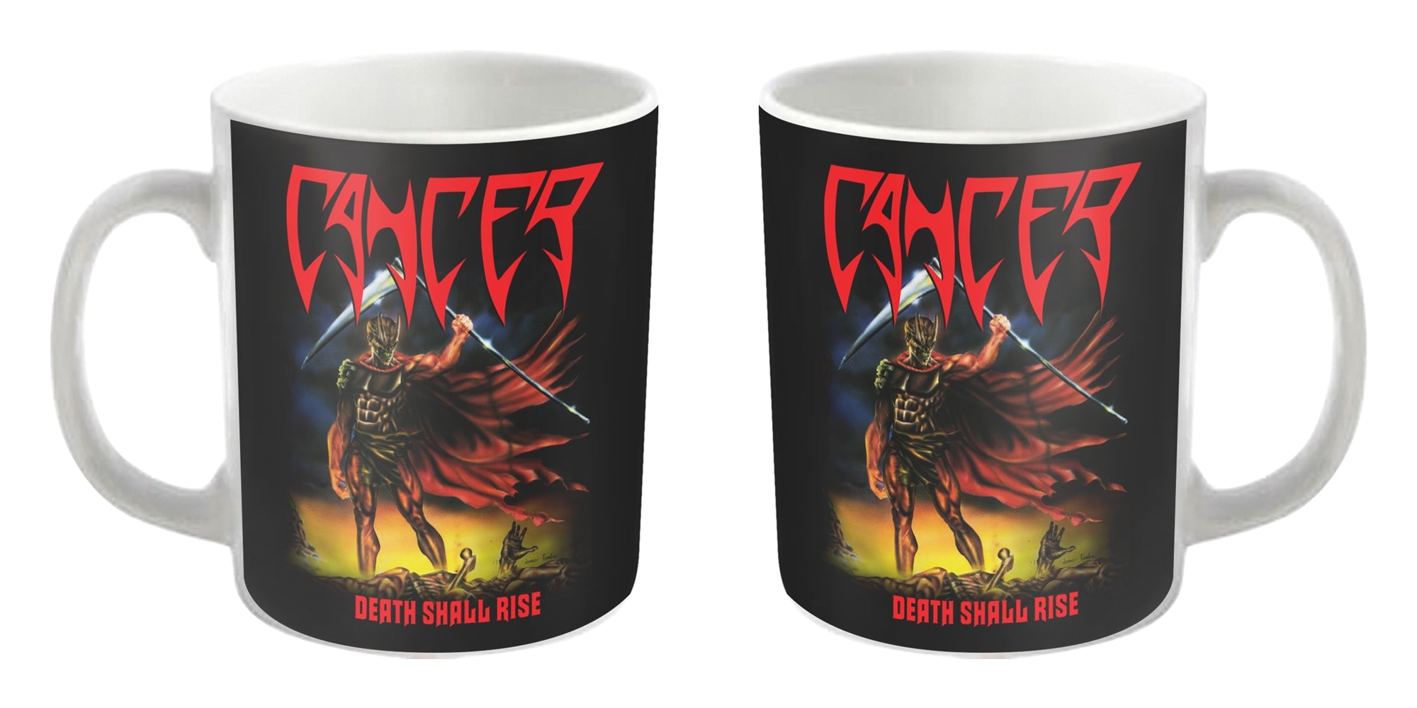 Cancer "Death Shall Rise" White Mug