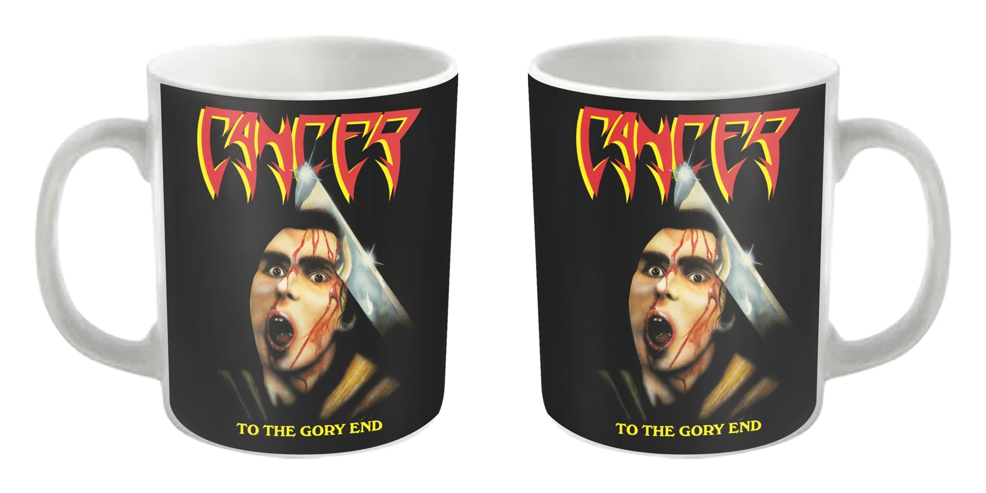 Cancer "To The Gory End" White Mug