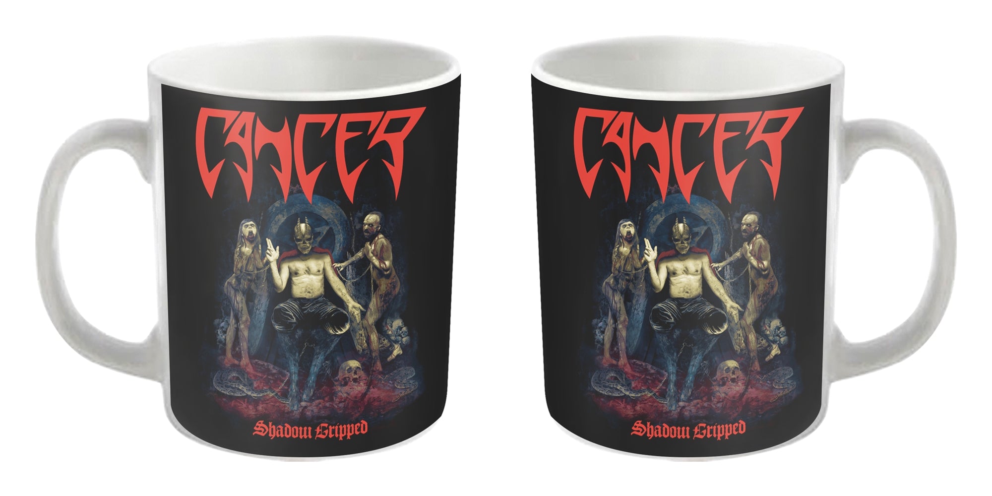 Cancer "Shadow Gripped" White Mug