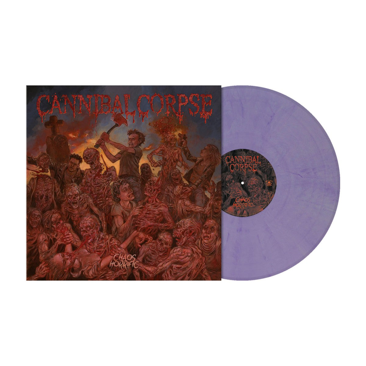 Cannibal Corpse "Chaos Horrific" Pearl Violet Marbled Vinyl