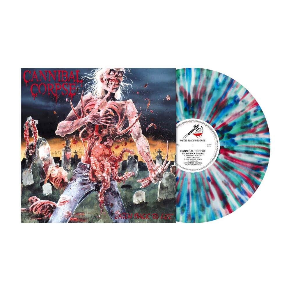 Cannibal Corpse "Eaten Back To Life" Blue / Green / Red Splatter Vinyl