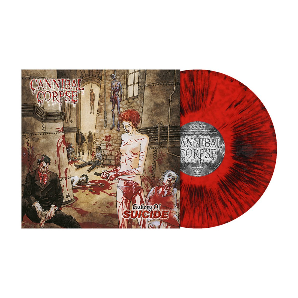 Cannibal Corpse "Gallery Of Suicide" Red / Black Dust Vinyl