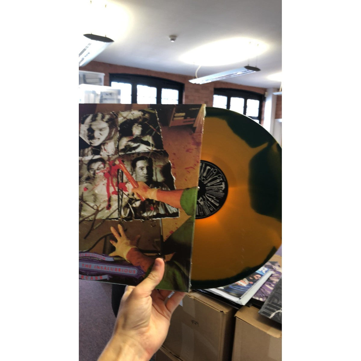 Carcass "Necroticism: Descanting The Insalubrious" FDR Green / Orange Vinyl