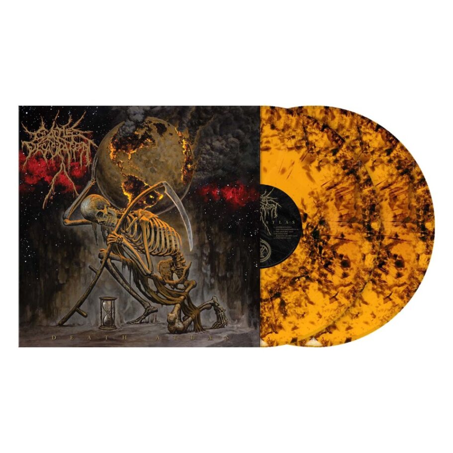 Cattle Decapitation "Death Atlas" 2x12" Orange Blackdust Vinyl