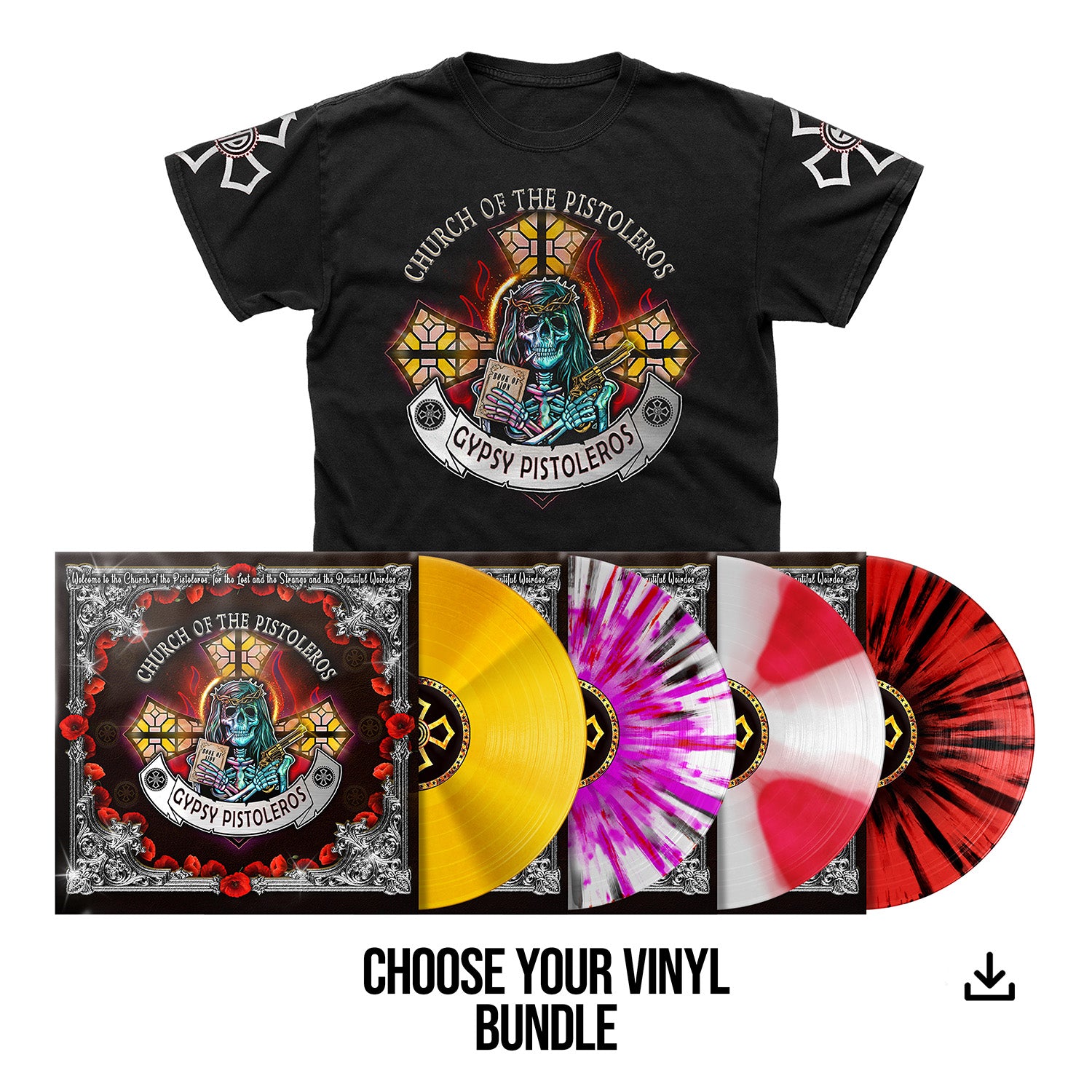 Gypsy Pistoleros "Church Of The Pistoleros" Choice of Vinyl, T shirt & Download - PRE-ORDER