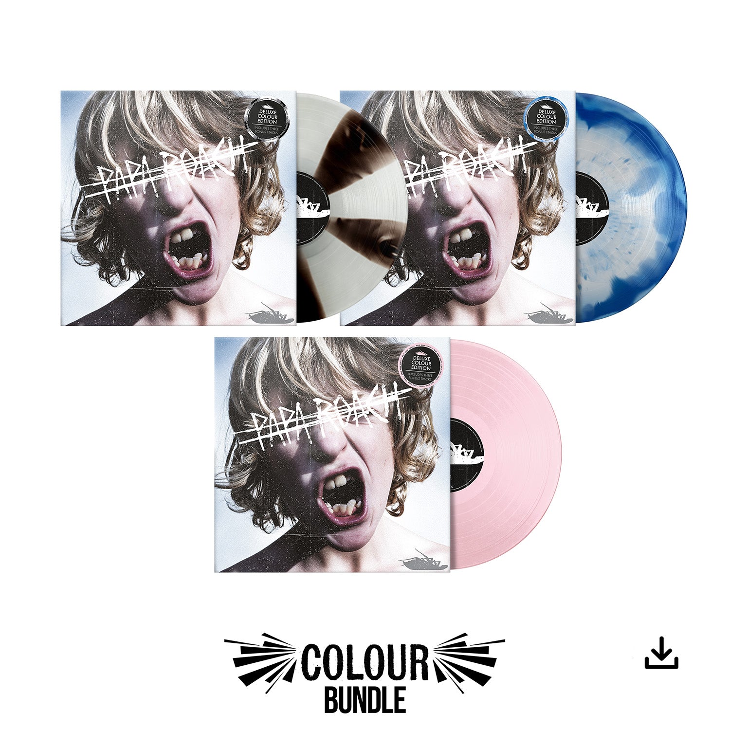 Papa Roach "Crooked Teeth" Colour Vinyl Bundle - PRE-ORDER