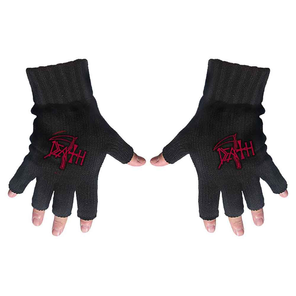 Death "Logo" Fingerless Gloves