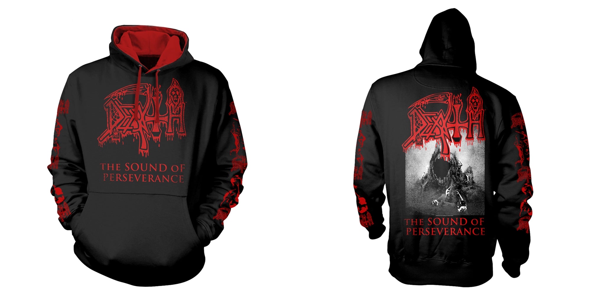 Death "The Sound Of Perseverance" Varsity Black Pullover Hoodie