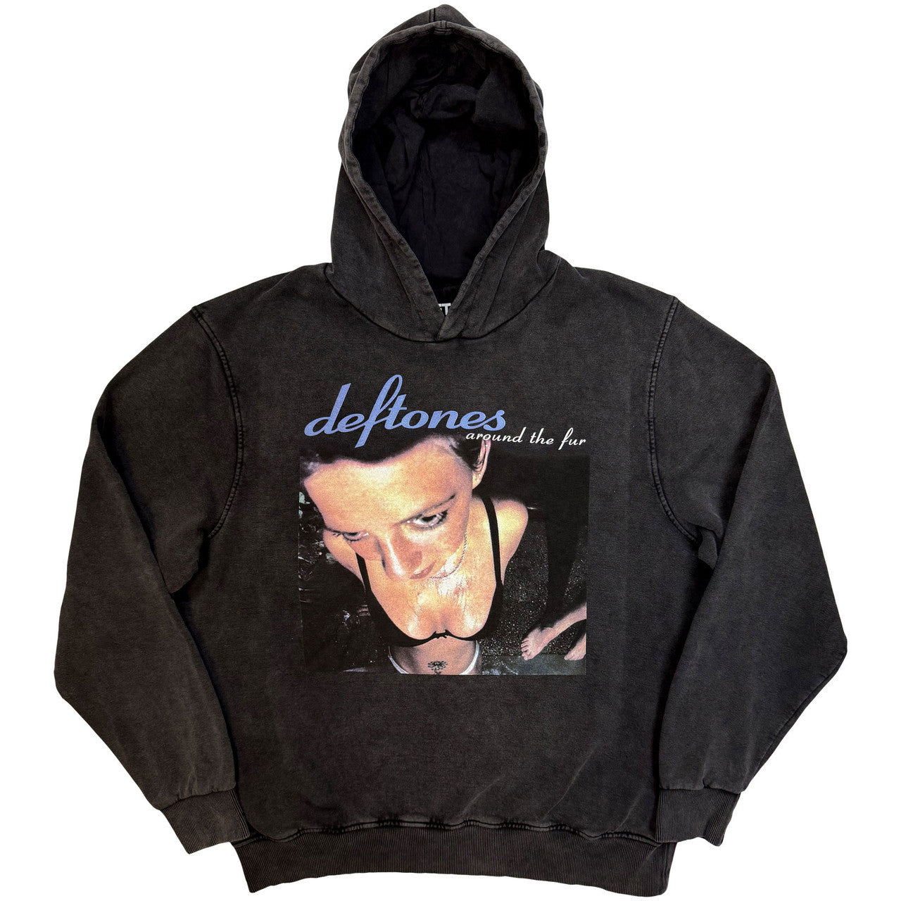 Deftones "Around The Fur" Stone Wash Charcoal Pullover Hoodie