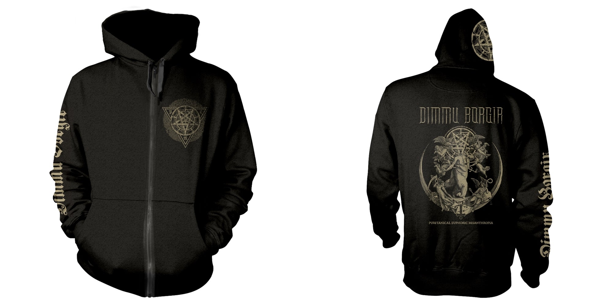 Dimmu Borgir "Puritanical Euphoric Misanthropia" Zip Hooded Sweatshirt