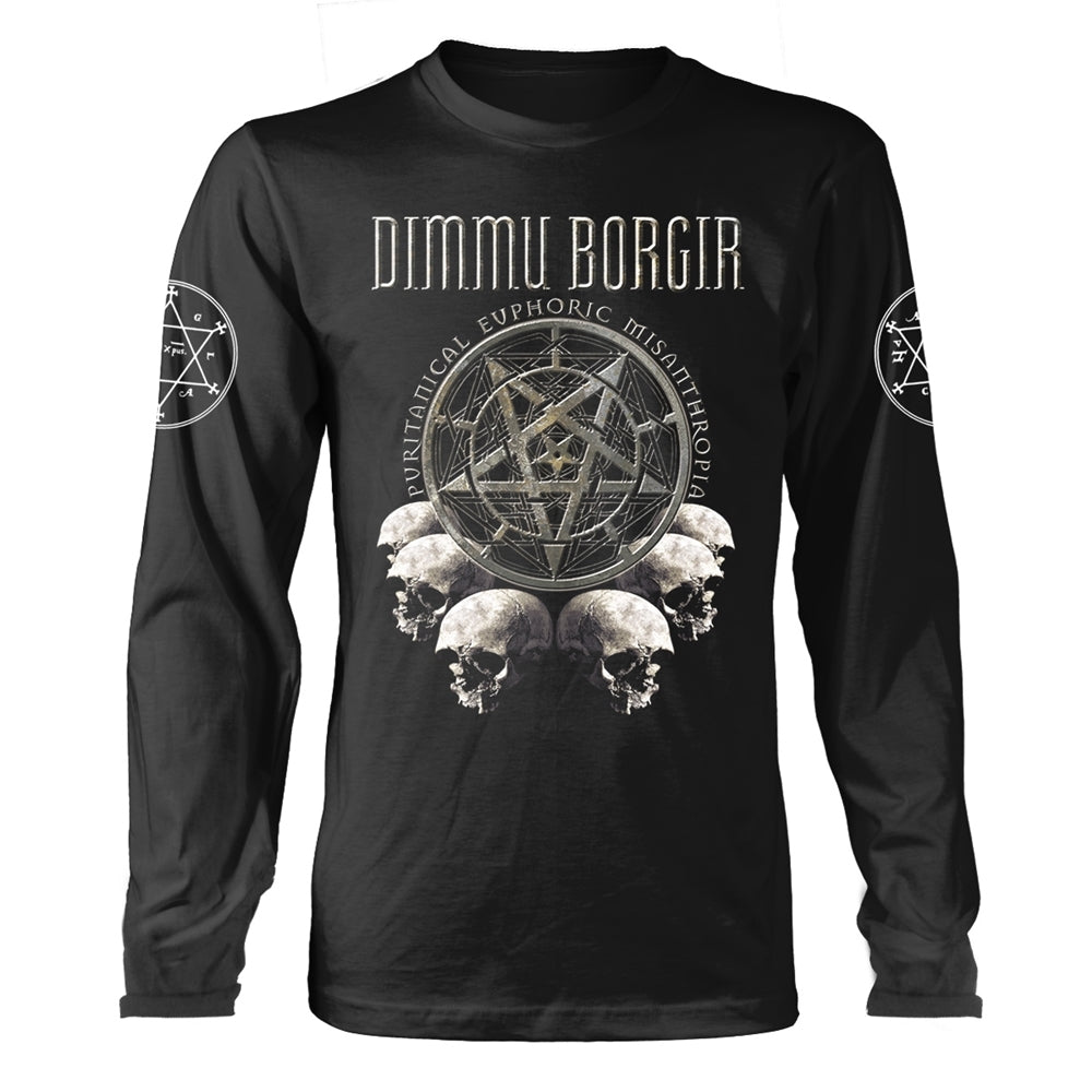 Dimmu Borgir "Puritanical Euphoric Misanthropia" Black Long Sleeve T shirt