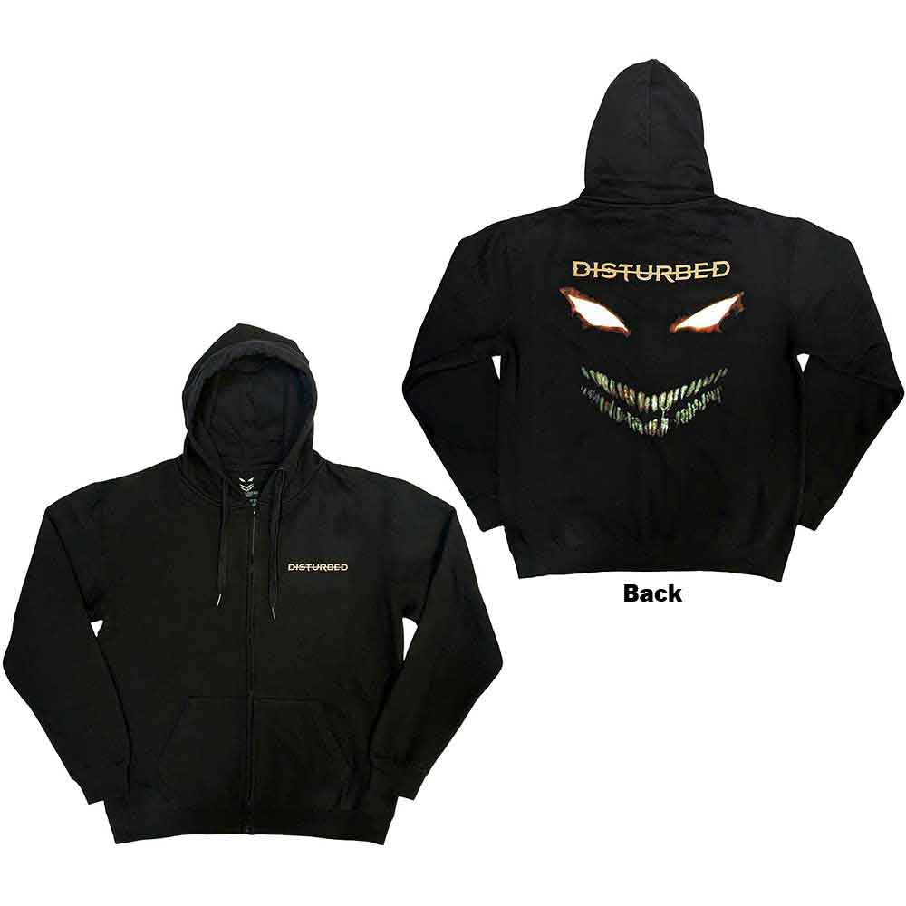 Disturbed "The Face" Black Zip Hoodie