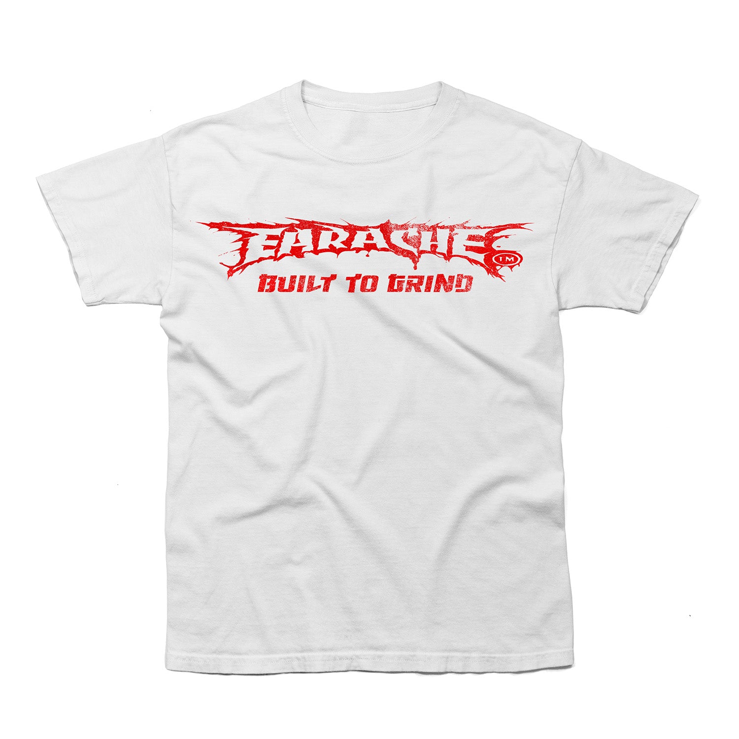 Earache "Built To Grind" White T-shirt - PRE-ORDER