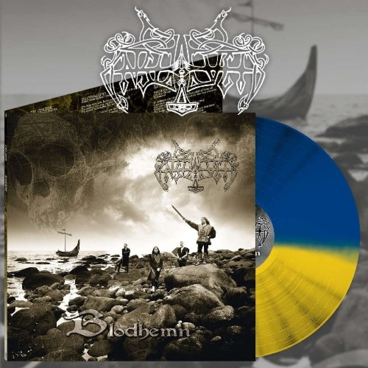 Enslaved "Blodhemn" Blue / Yellow Vinyl