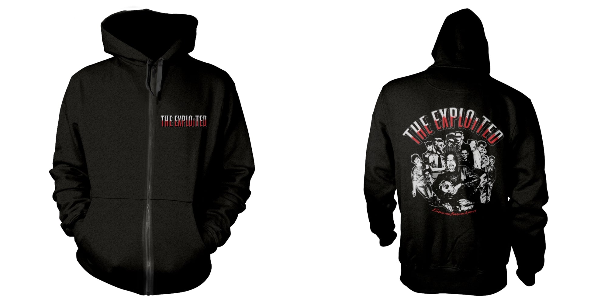 The Exploited "Barmy Army" Zip Hoodie