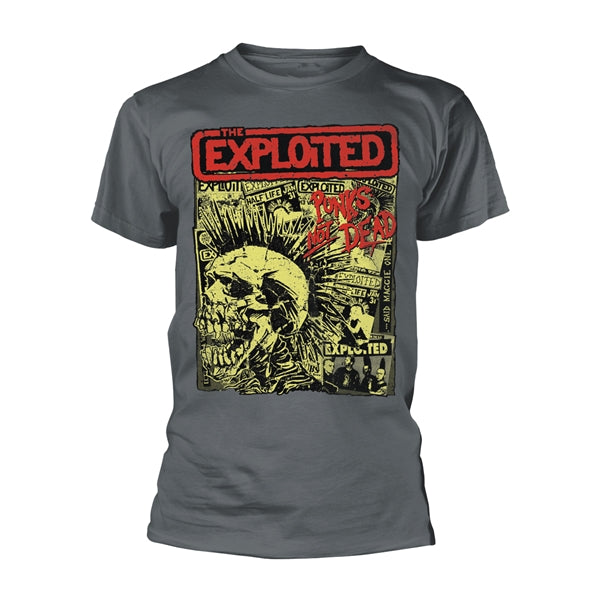 The Exploited "Punk's Not Dead Album" Grey T shirt