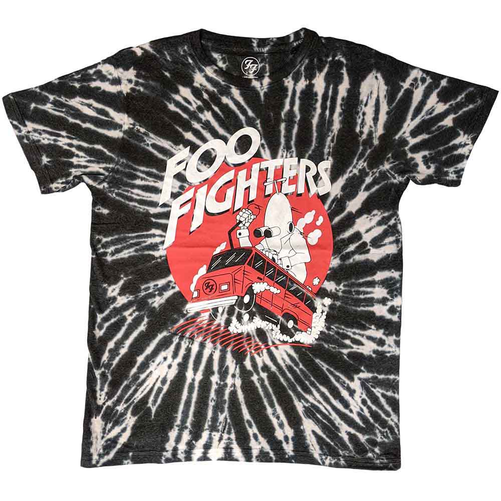 Foo Fighters "Speeding Bus" Dip Dye T shirt