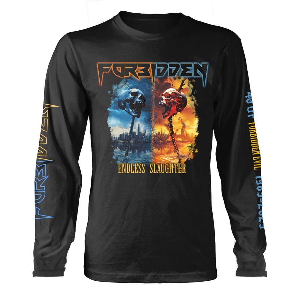 Forbidden "40 Years Of Evil" Black Long Sleeve T shirt