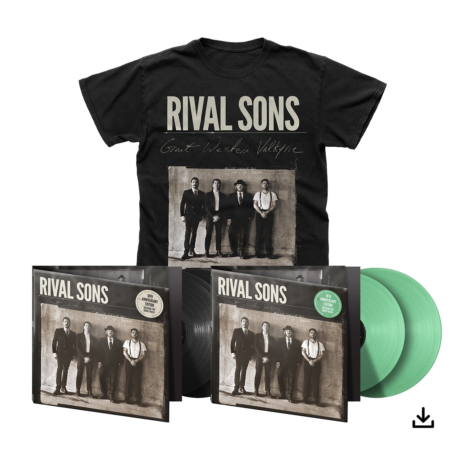 Rival Sons "Great Western Valkyrie - 10th Anniversary Edition" Choice of Vinyl, T shirt & Download - PRE-ORDER