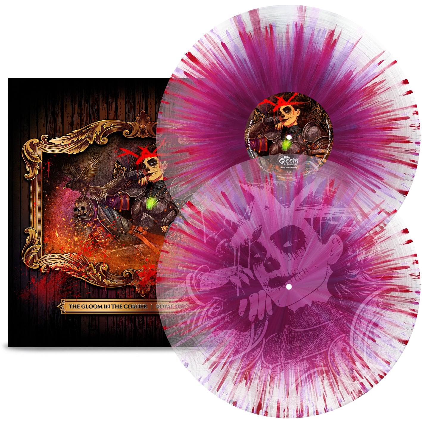 The Gloom In The Corner "Royal Discordance" Clear Purple Red Splatter Vinyl - PRE-ORDER