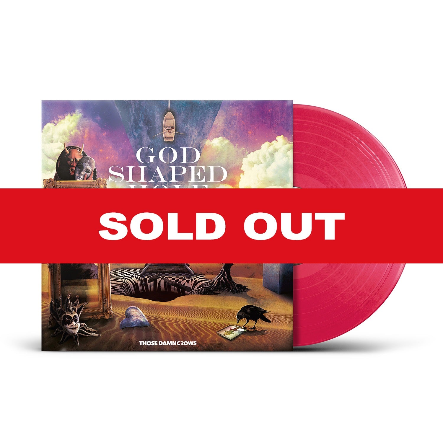 Those Damn Crows "God Shaped Hole" Hot Pink Vinyl w/ 12 Page Booklet & Download (Ltd to 300 copies) - PRE-ORDER