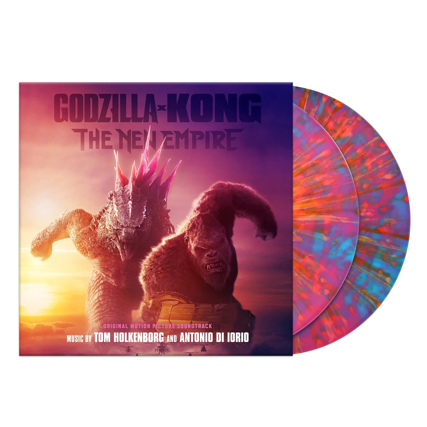 OST "Godzilla x Kong: The New Empire" Gatefold 2x12" 180g Blue / Red Swirl Vinyl - PRE-ORDER