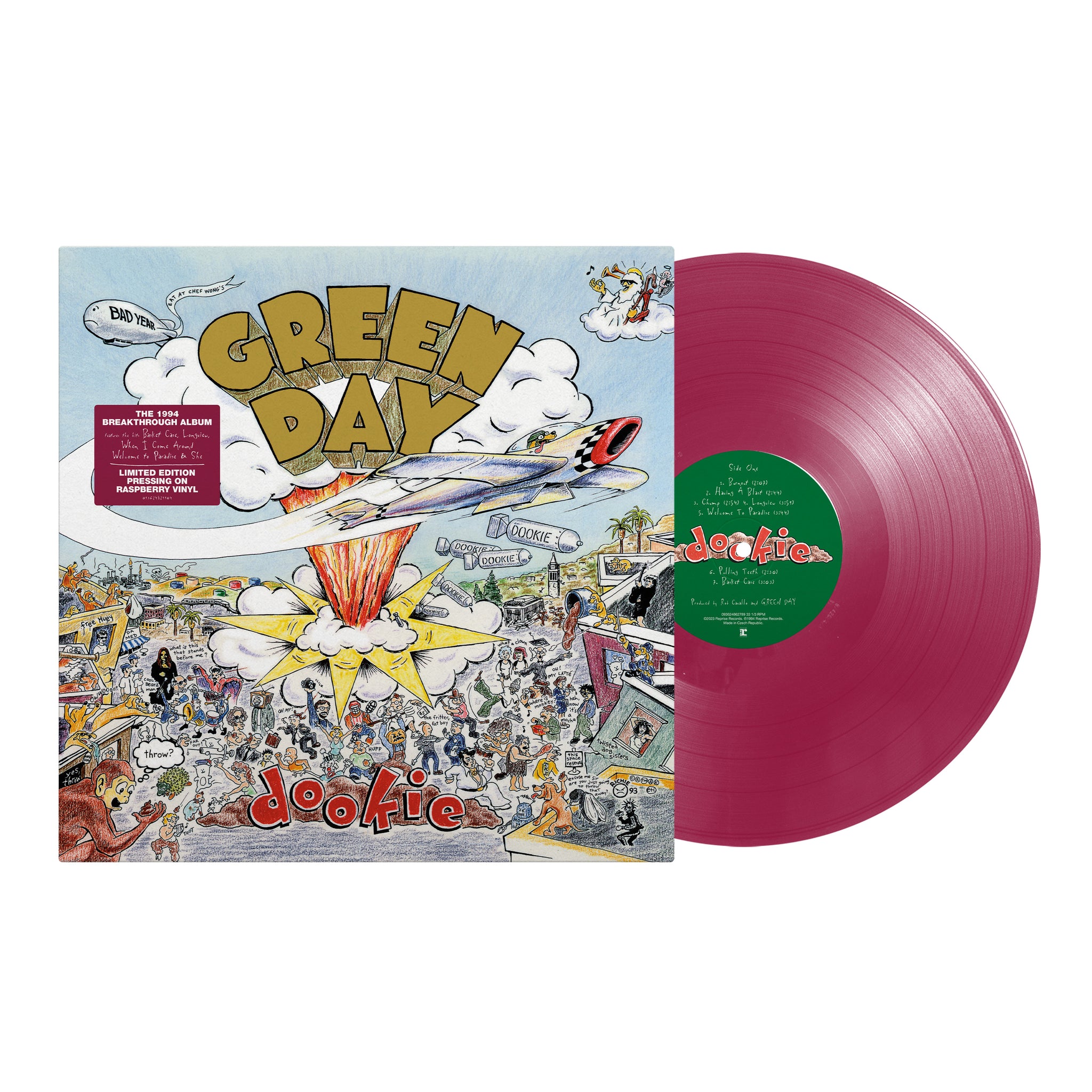 Green Day "Dookie" Raspberry Vinyl