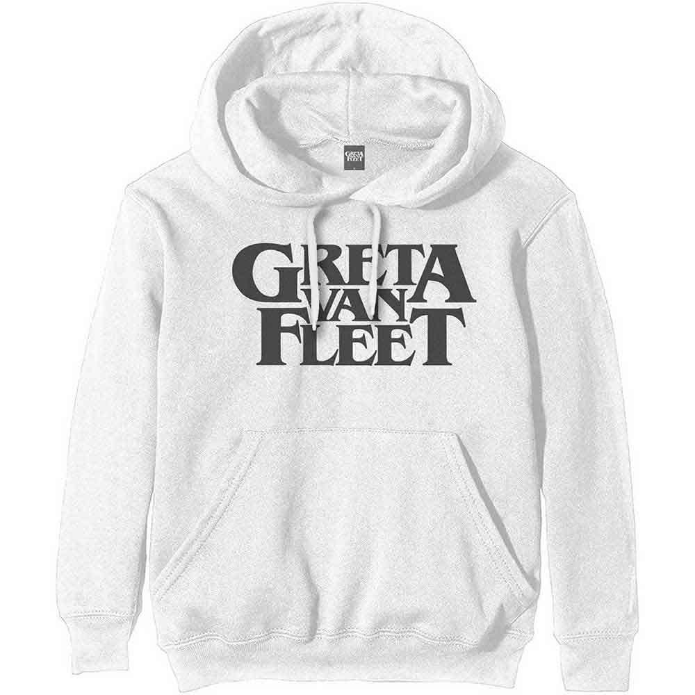 Greta Van Fleet "Logo" White Pullover Hoodie