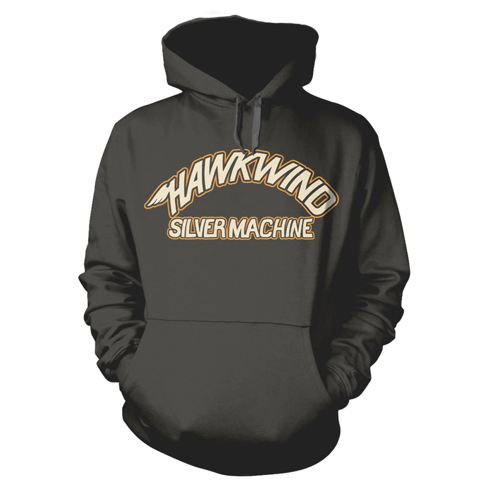 Hawkwind "Silver Machine" Charcoal Grey Pullover Hoodie