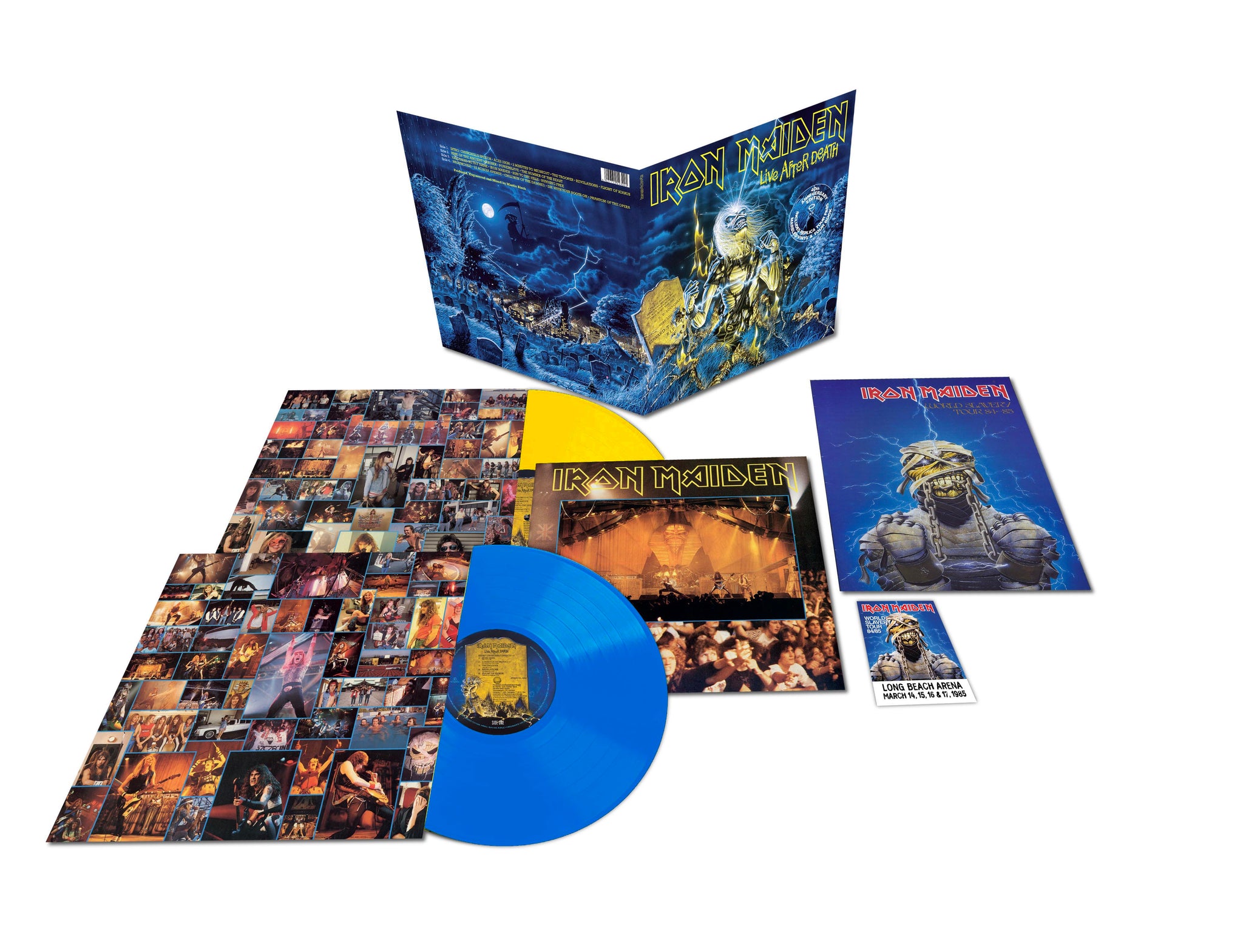 Iron Maiden "Live After Death" 40th Anniversary Blue / Yellow 2x12" Vinyl - PRE-ORDER