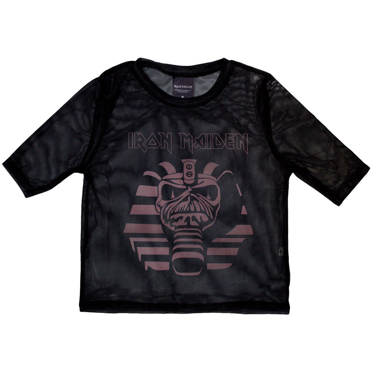 Iron Maiden "Powerslave Mummy" Mesh Crop Top