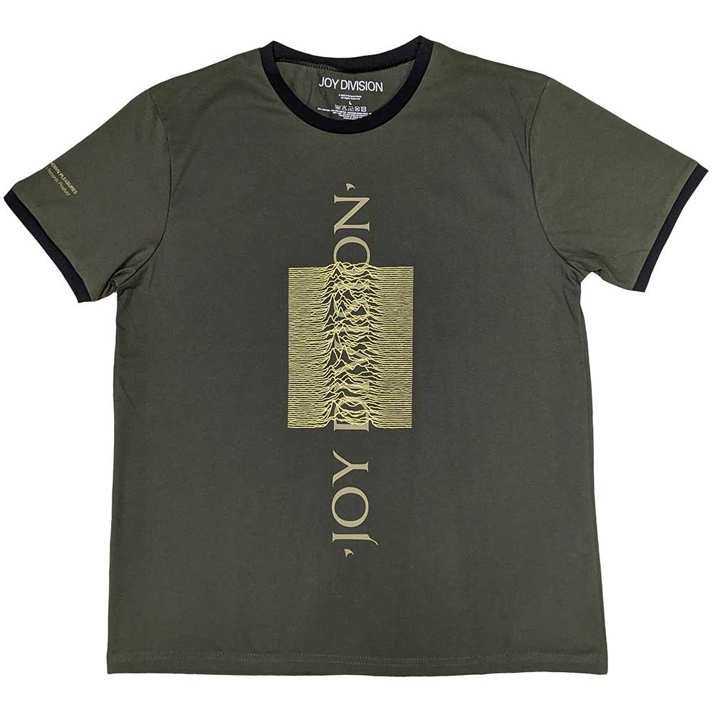 Joy Division "Blended Pulse" Khaki Ringer T shirt