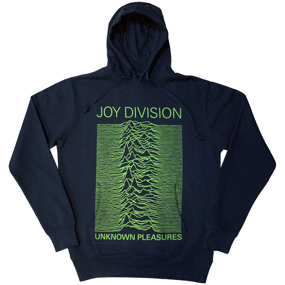 Joy Division "Unknown Pleasures" Navy Blue Pullover Hoodie