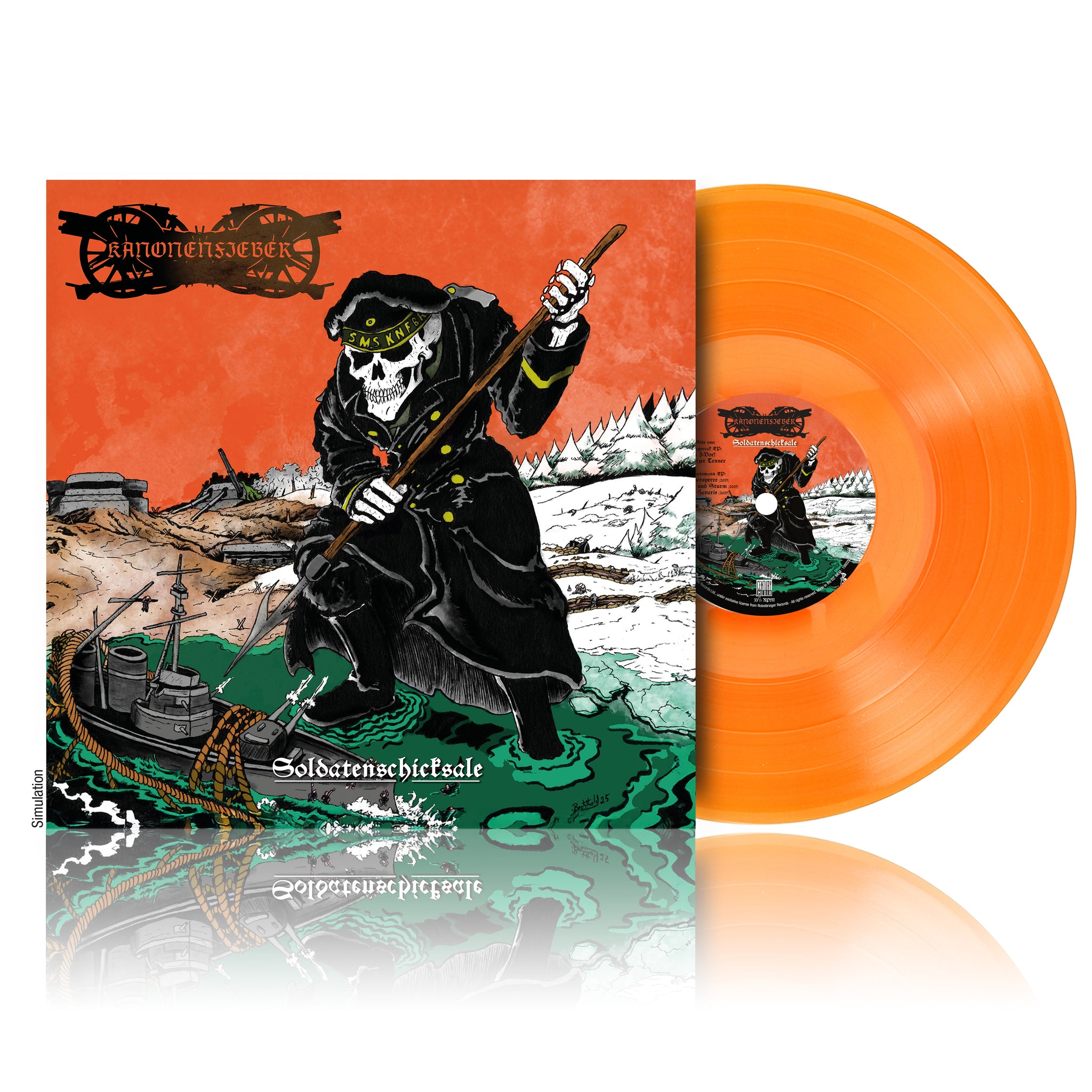 Kanonenfieber "Soldatenshicksale" Gatefold 180g Transparent Orange Vinyl - PRE-ORDER