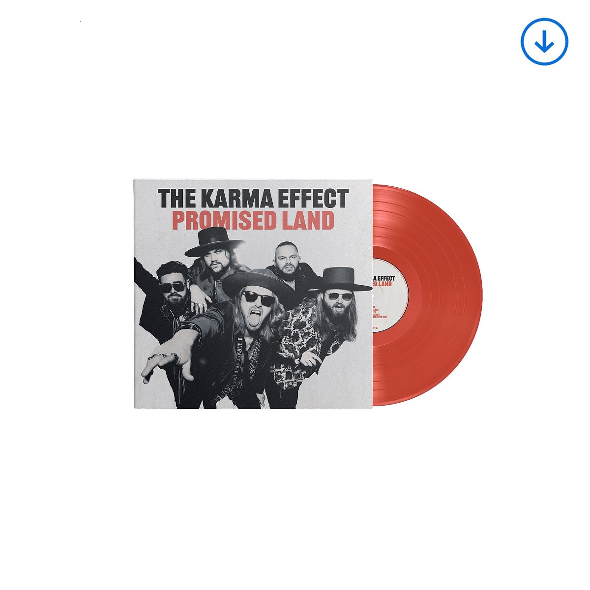 The Karma Effect "Promised Land" Orange Vinyl inc. Download (Ltd to 300 copies)