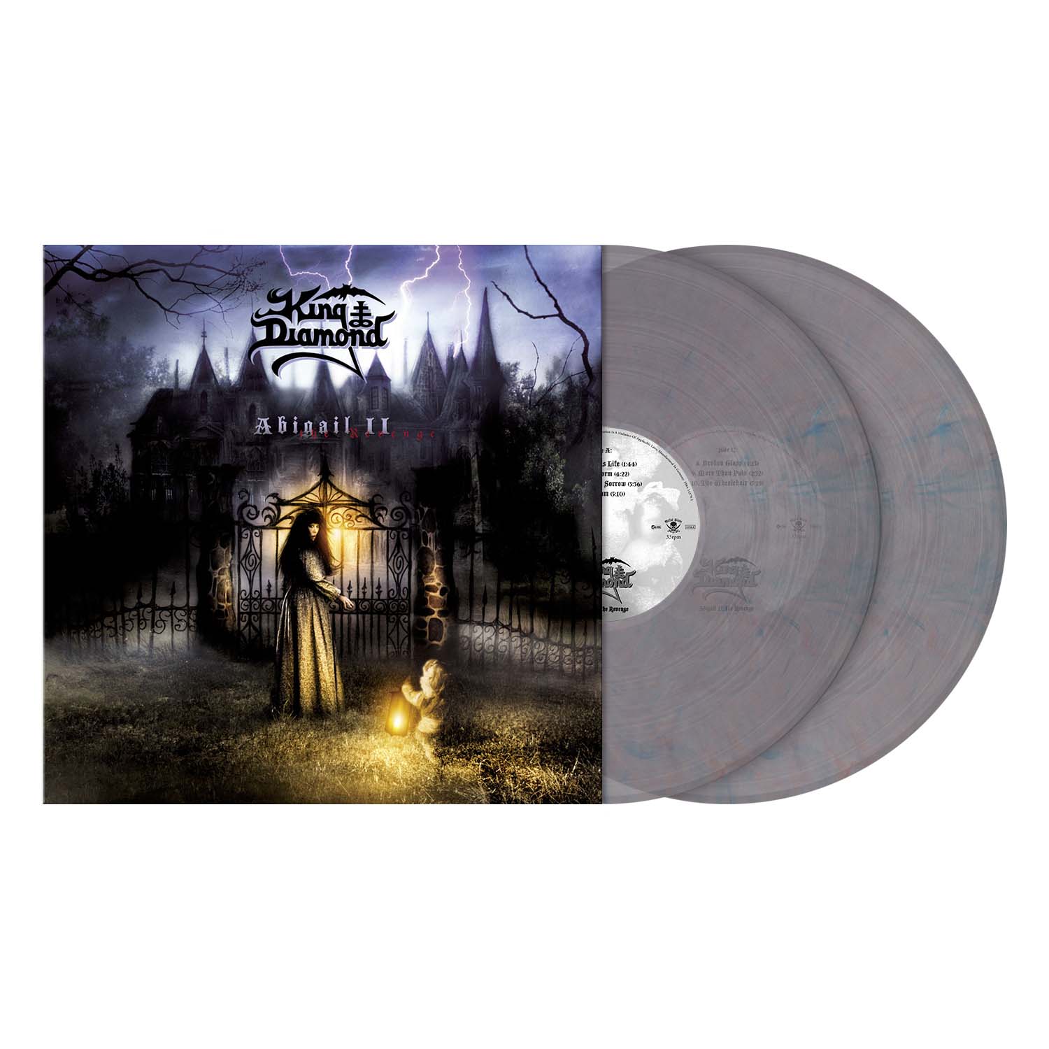 King Diamond "Abigail II: The Revenge" 2x12" Clear Lilac Blue Marbled Vinyl - PRE-ORDER