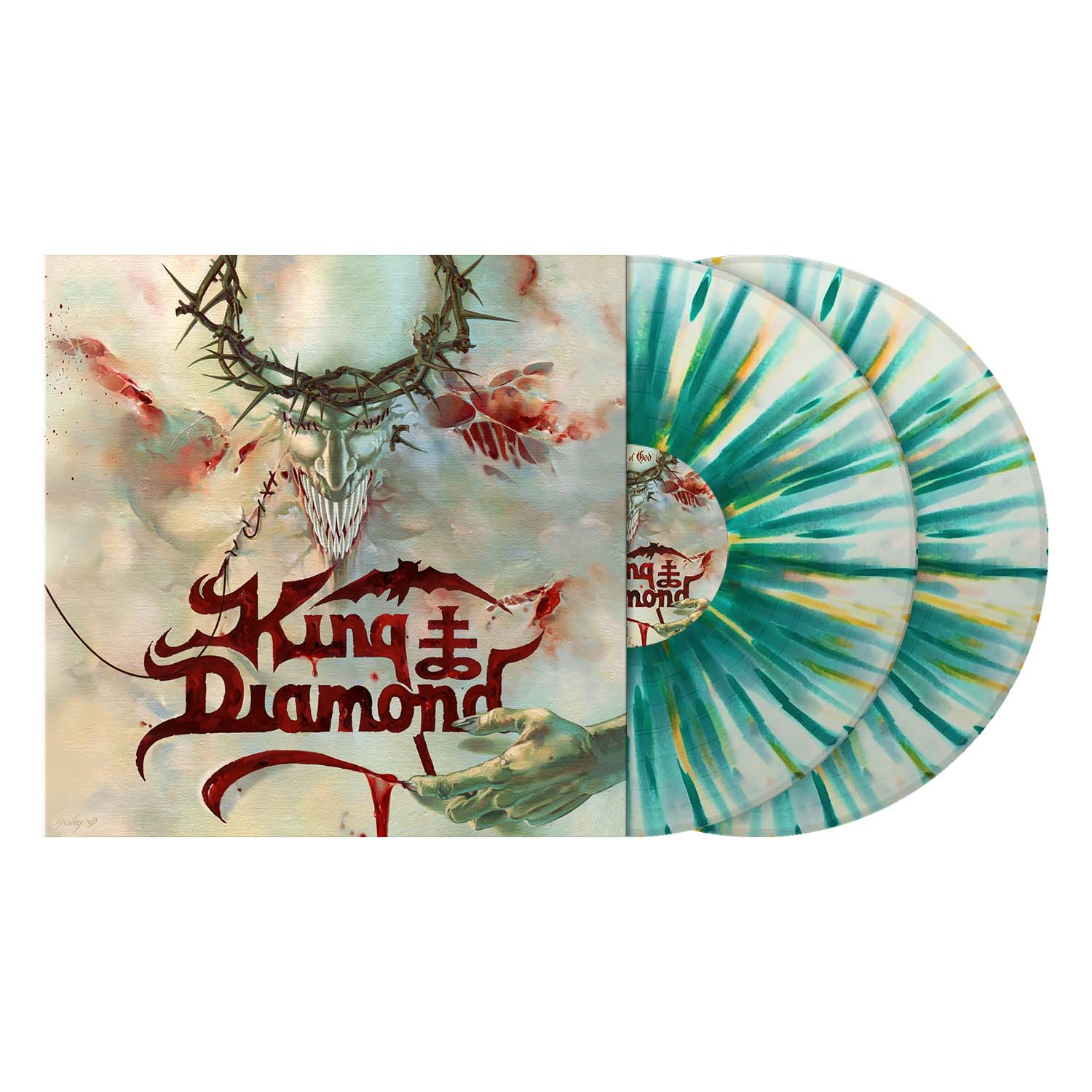 King Diamond "House Of God" 2x12" White w/ Mint & Orange Splatter Vinyl (Ltd to 500) - PRE-ORDER