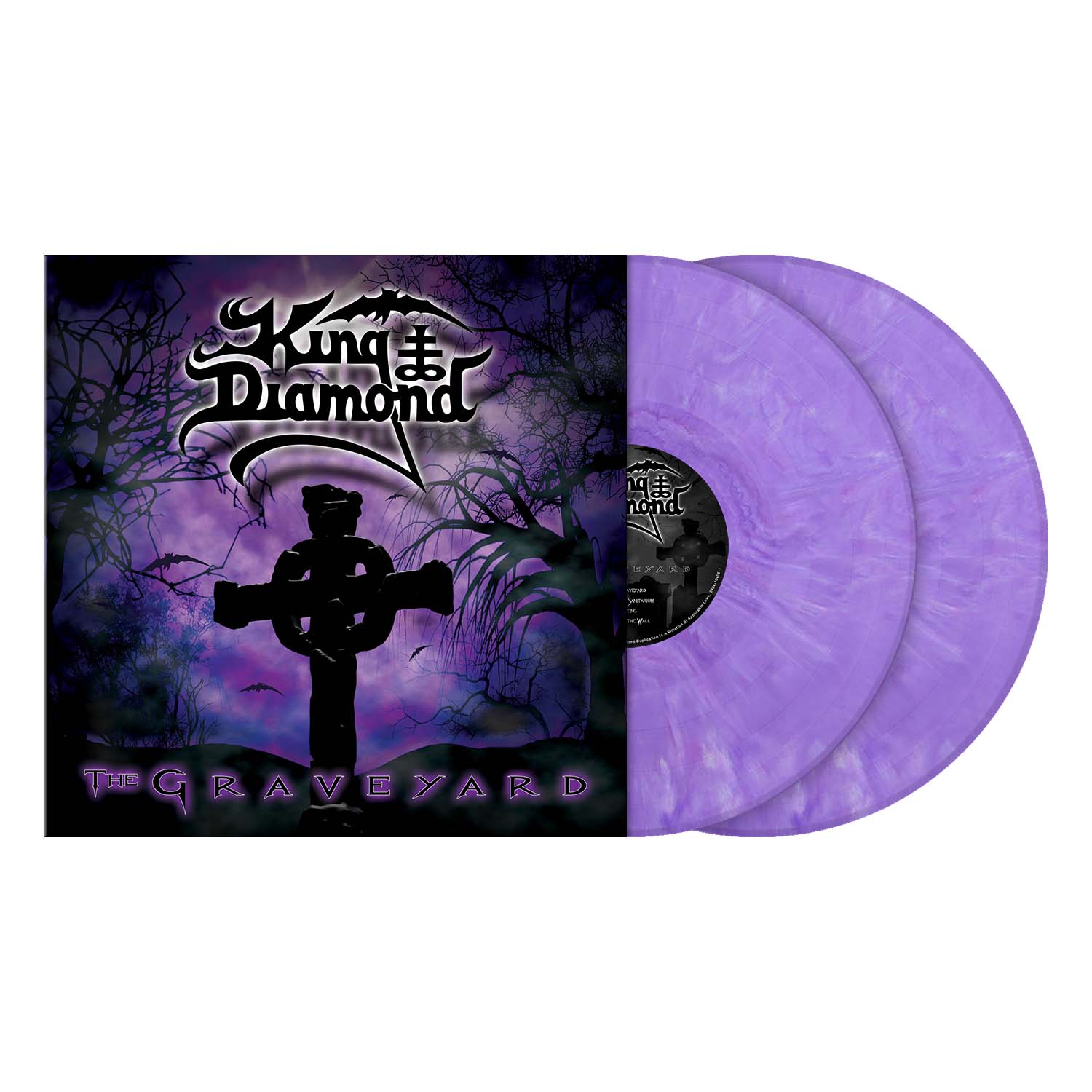 King Diamond "The Graveyard" 2x12" Purple Red White Marbled Vinyl - PRE-ORDER