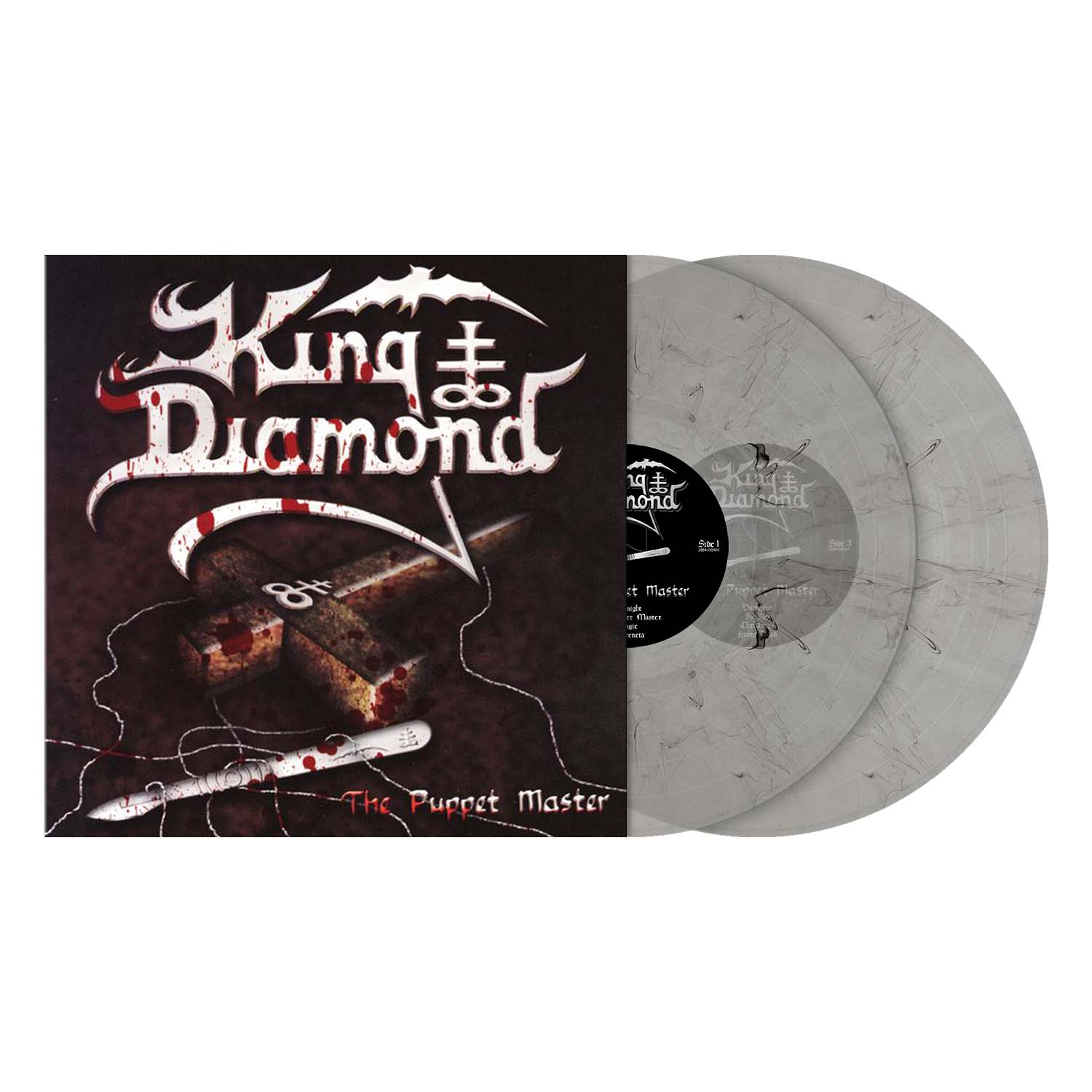 King Diamond "The Puppet Master" 2x12" Crystal Clear w/ Black Smoke Vinyl - PRE-ORDER