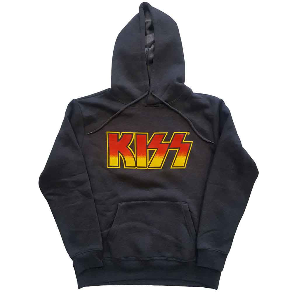Kiss "Classic Logo" Charcoal Grey Pullover Hoodie