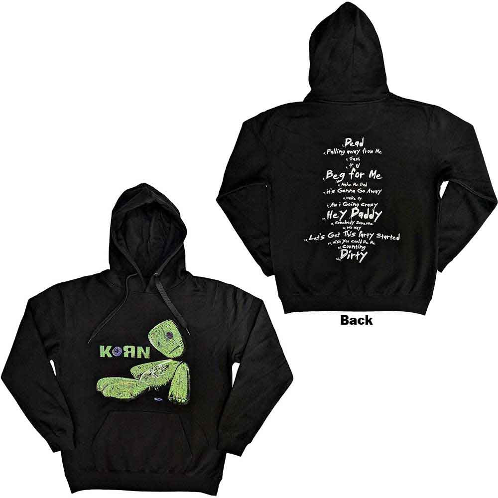 Korn Requiem Hoodie - Official Band Logo Pullover Hoodie For Men In White