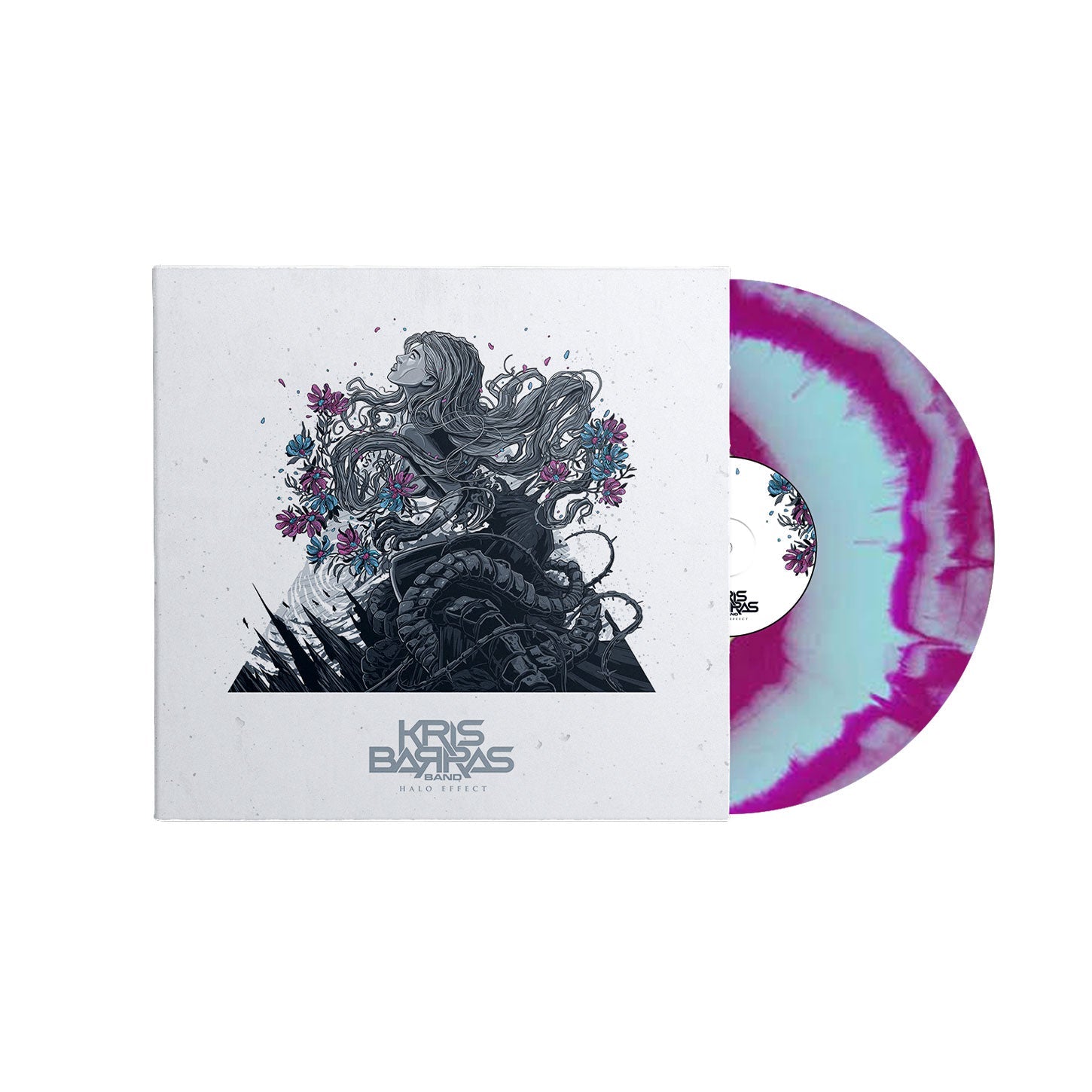 Kris Barras Band "Halo Effect" Blue / Pink Merge Vinyl plus entry to the Exeter Cavern show, 21/4/2024 - PRE-ORDER