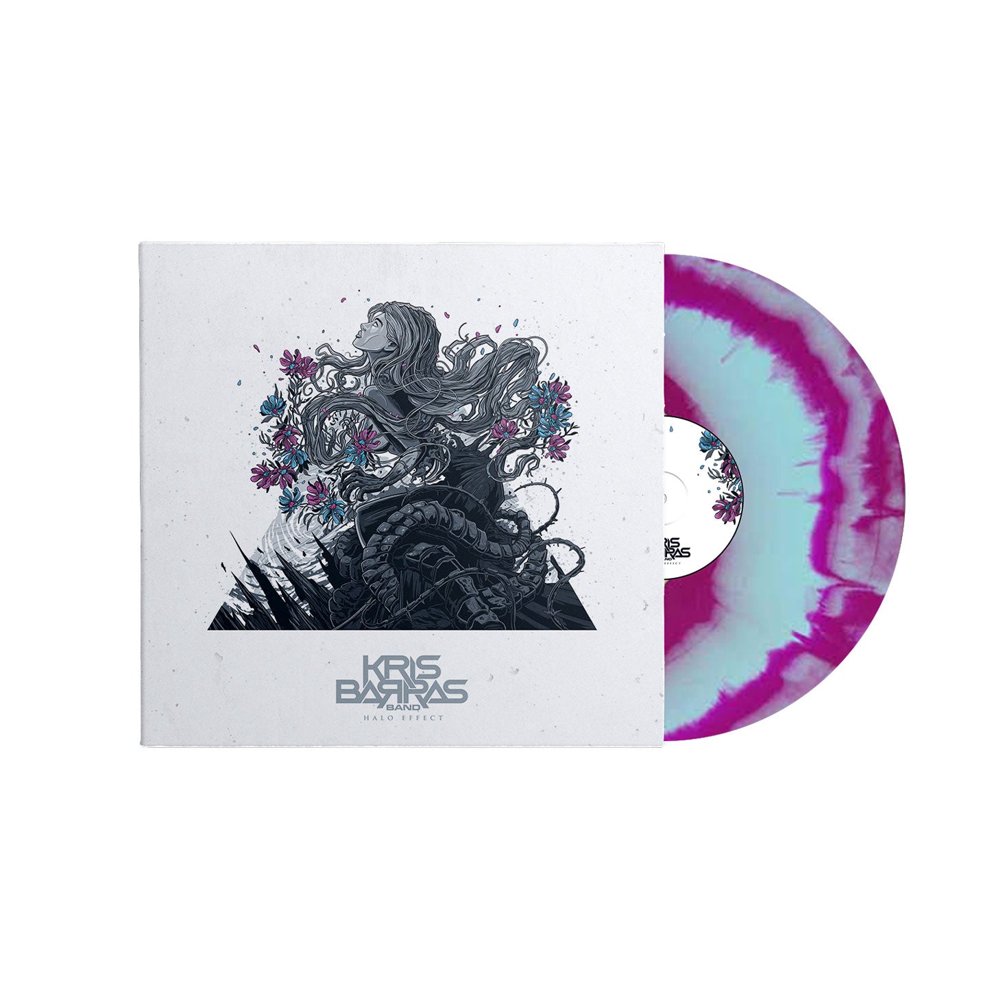 Kris Barras Band "Halo Effect" Blue / Pink Merge Vinyl