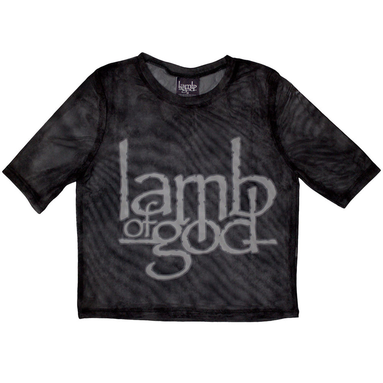 Lamb Of God "Logo" Mesh Crop Top
