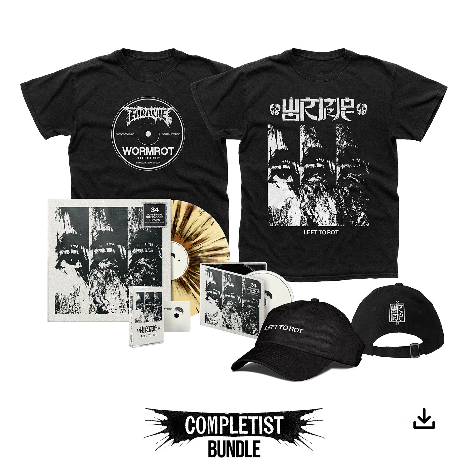 Wormrot "Left To Rot" Completist Bundle - PREORDER