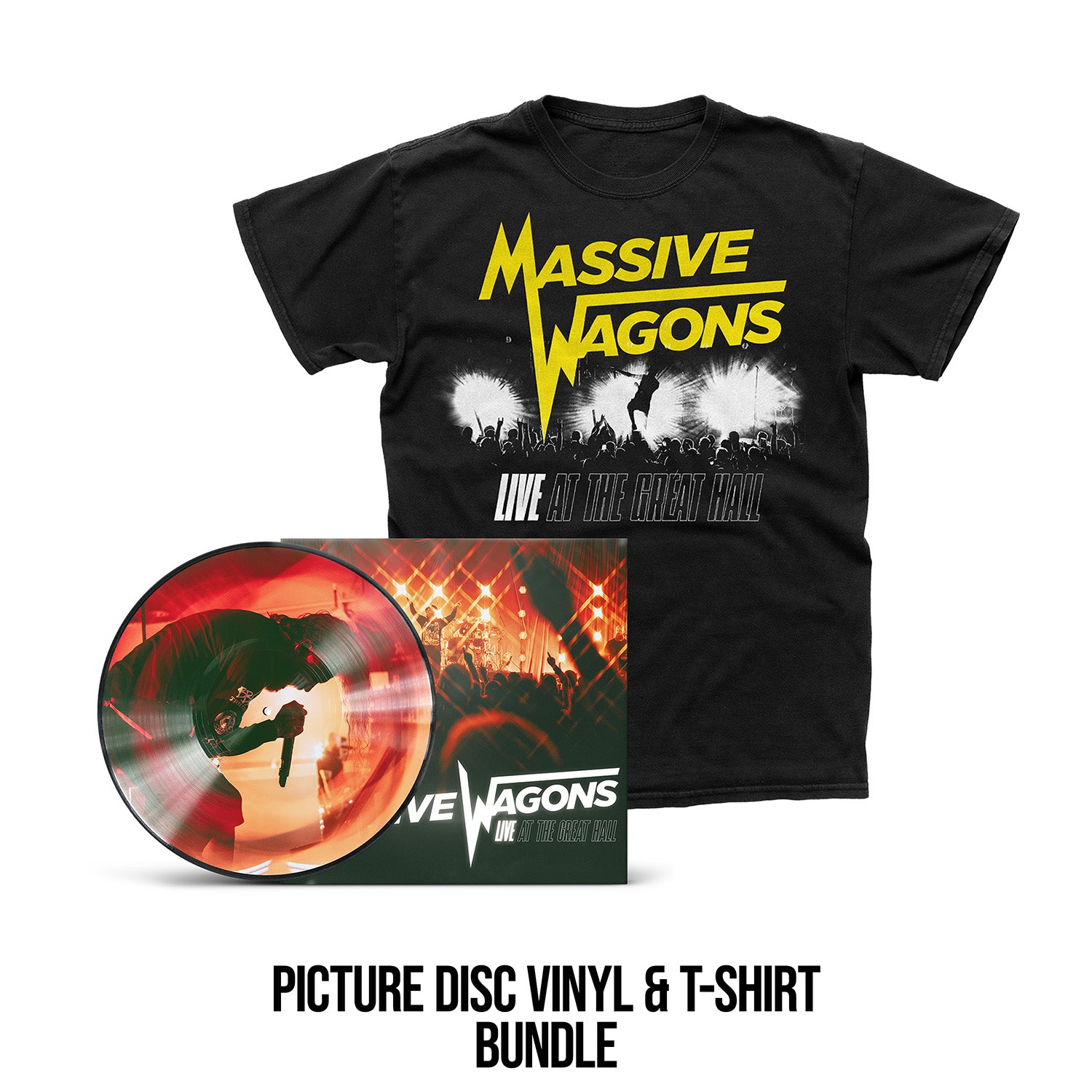 Massive Wagons "Live At The Great Hall" Choice of Vinyl, Download & T shirt - PRE-ORDER