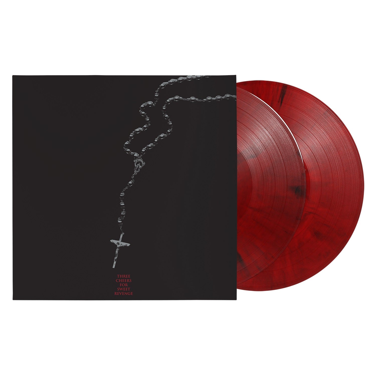 My Chemical Romance "Three Cheers For Sweet Revenge (Deluxe Edition)" 2x12" Red / Black Marble Vinyl