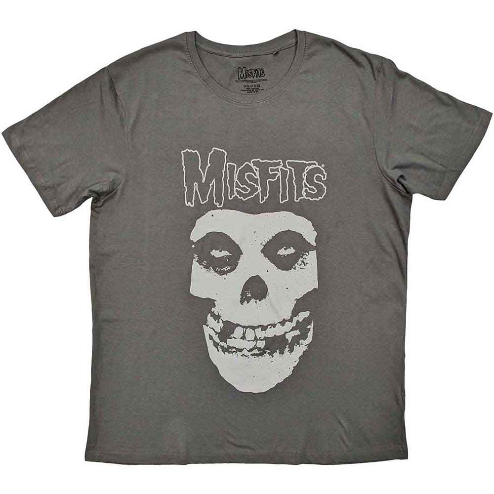 Misfits "Logo & Fiend" Charcoal Grey T shirt